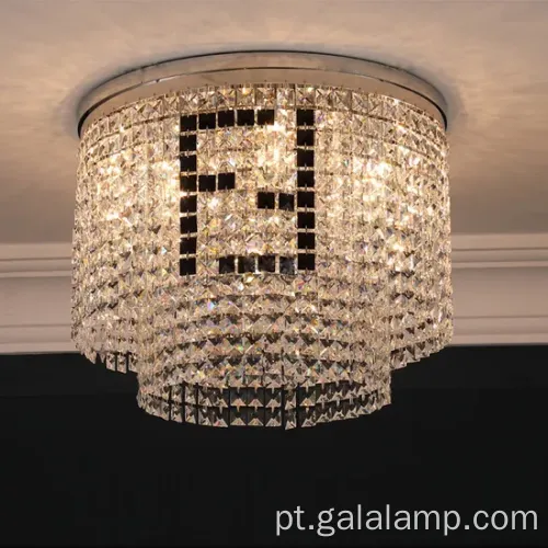 Luz de teto de cristal moderno elegante